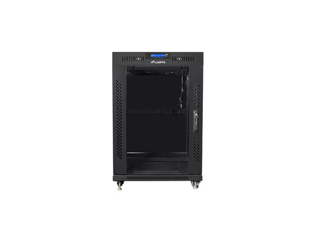 įrengimo Stovas 19&amp;quot; 15u 800x1000 Black Lcd Glass Door Lanberg (flat Pack)