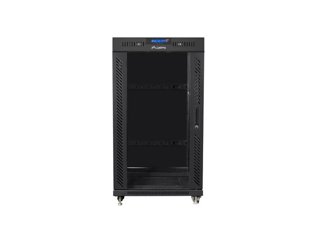 įrengimo Stovas 19&amp;quot; 22u 600x800 Black Lcd Glass Door Lanberg (flat Pack) V2