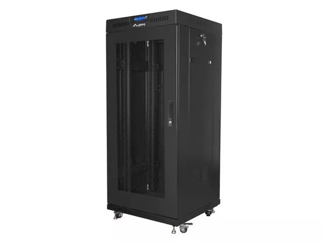 įrengimo Stovas 19&amp;quot; 27u 600x600 Black Lcd Perfect Door Lanberg (flat Pack) V2
