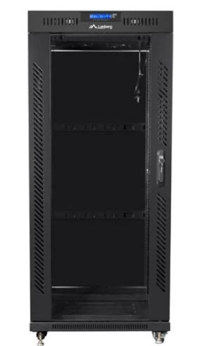 įrengimo Stovas 19&amp;quot; 37u 800x1000 Black Lcd Glass Door Lanberg (flat Pack) V2