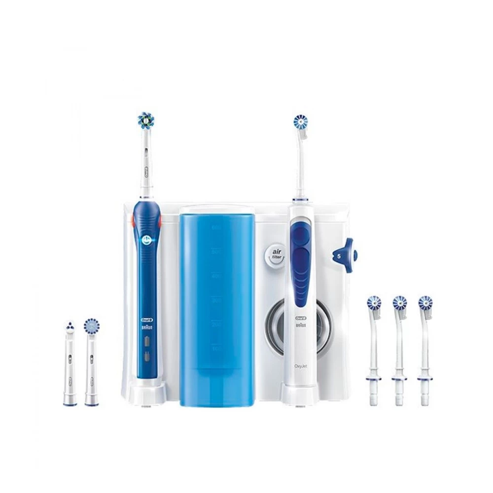 Irigatorius ir elektrinis šepetėlis Oral-B Braun Oxyjet + PRO 2000 (Ekspozicinė prekė)