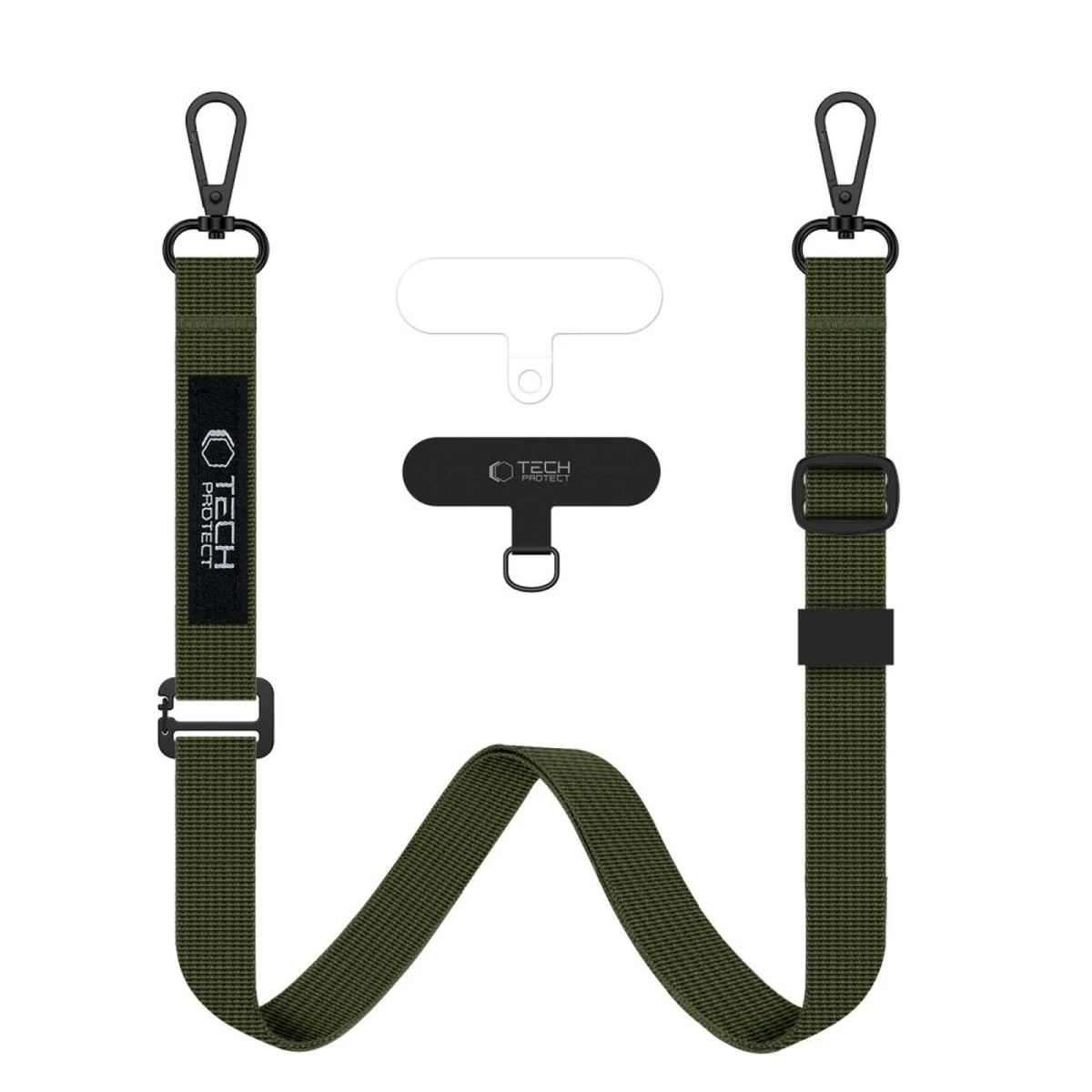 Išmaniojo Telefono Dėklas 2-in-1, Kaklo Dirželis rope Crossbody - Alyvuogių žalia