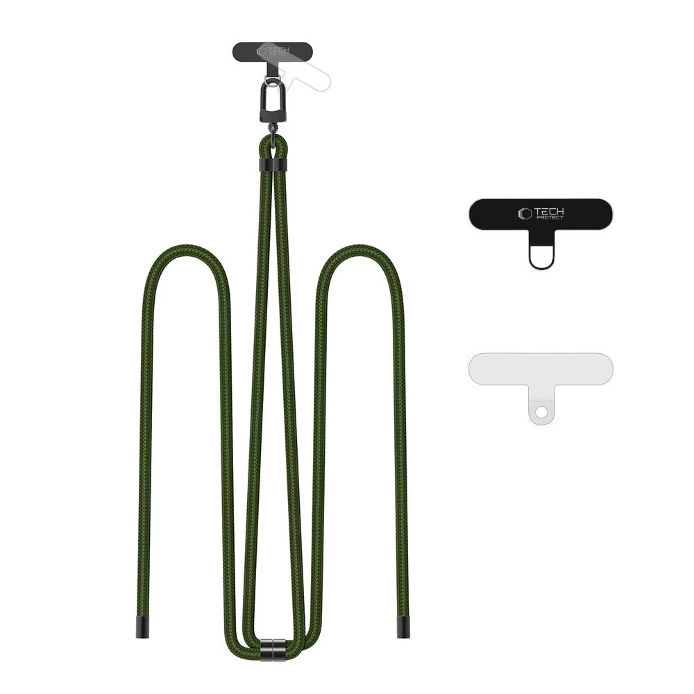 Išmaniojo Telefono Pakabukas Su Reguliuojama Virvele - Alyvuogių žalios Spalvos