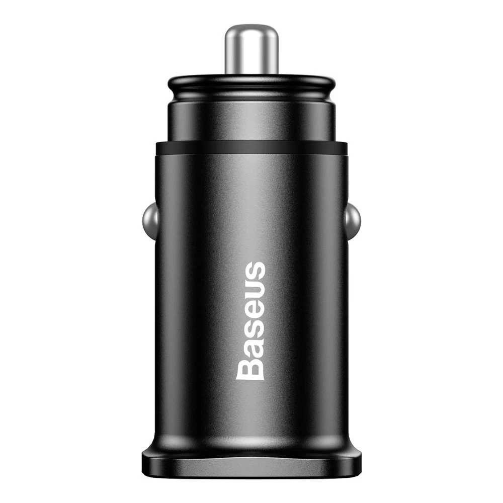 Išmanusis Automobilinis įkroviklis Square 2x Usb Qc3.0 Quick Charge 3.0 Scp Afc 30w Juodas