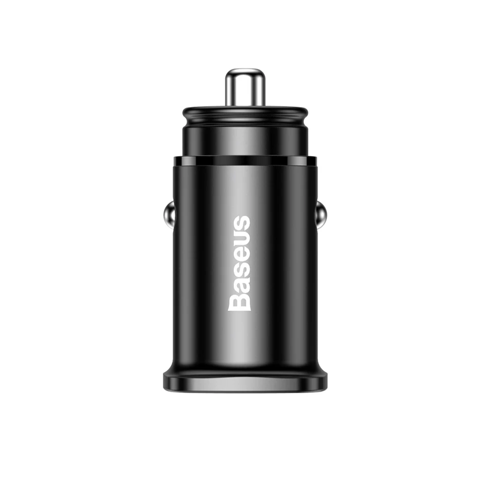 Išmanusis Automobilinis įkroviklis Su 2 Usb Prievadais Ir Usb-c Qc Pd Juodas