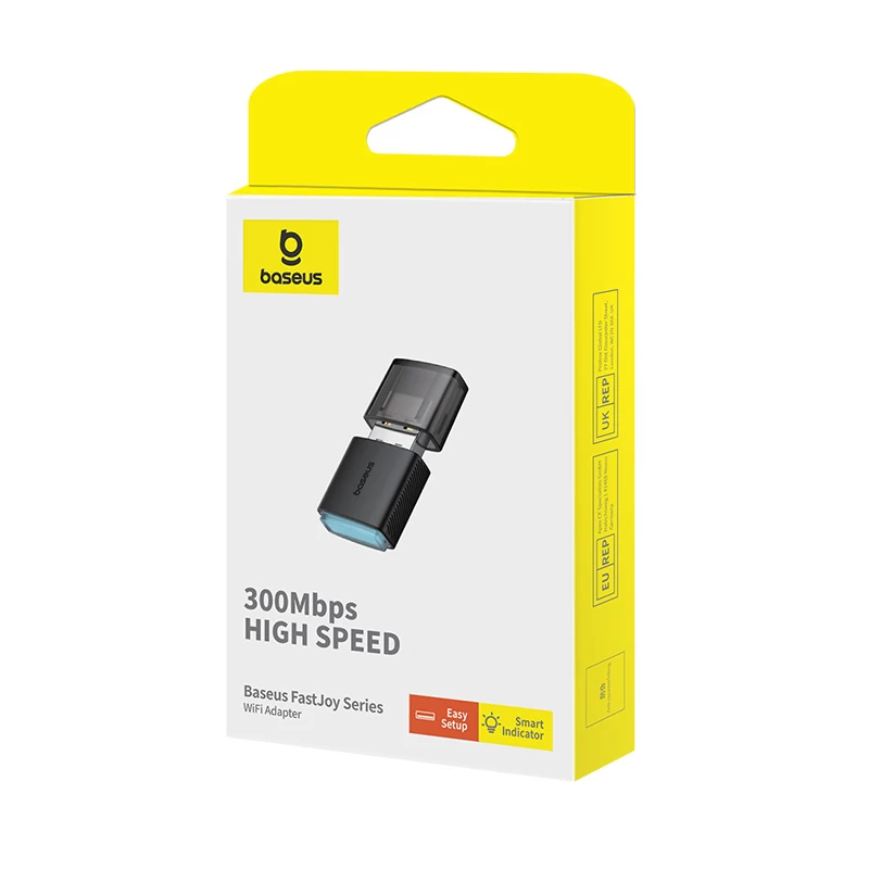 Išorinė Usb Wifi 2.4ghz 300mbps Tinklo Kortelė Juoda
