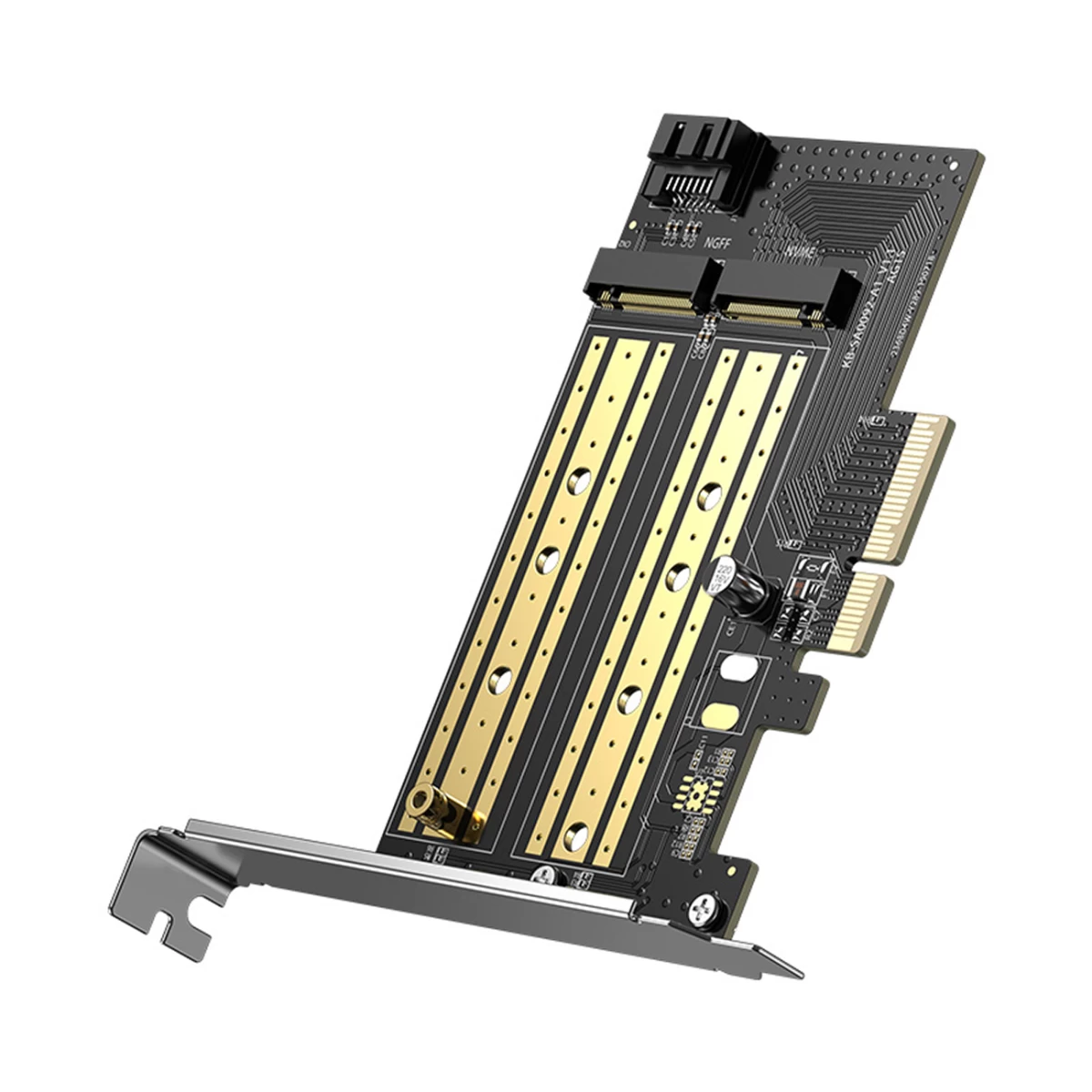 Išplėtimo Plokštė Pcie 3.0 X4 Adapteris Dviem Papildomiems M.2 M-key Ir M.2 B-key Ssd Lizdams Išplėtimo Plokštė Pcie 3.0 X4 Adapteris Dviem Papildomiems M.2 M-key Ir M.2 B-key Ssd Lizdams
