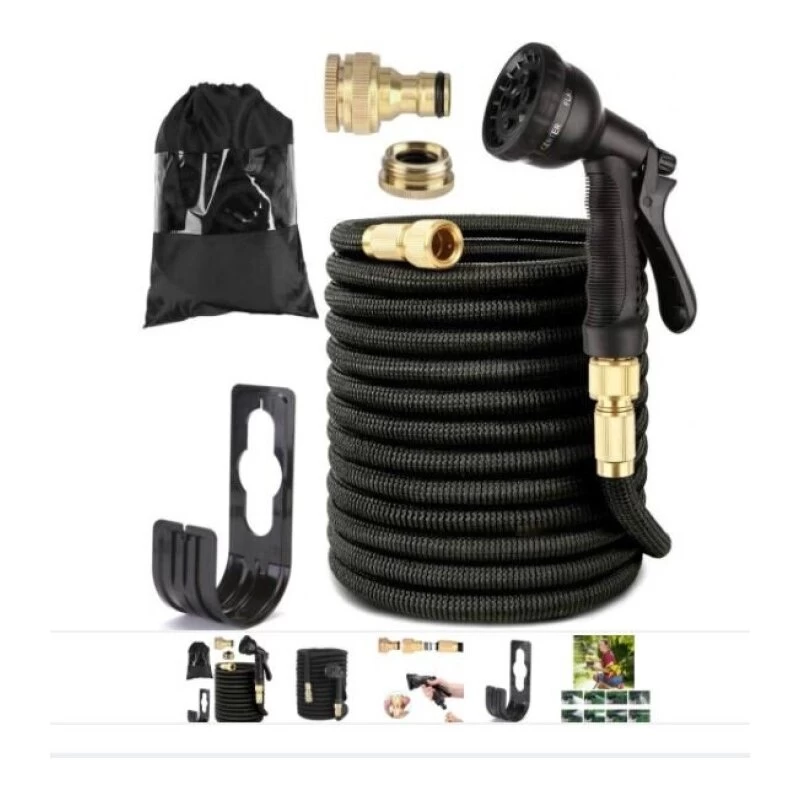 Išsitempianti sodo žarna 8m 8 in 1 su purkštuvu 25FT