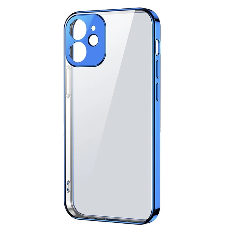Itin Plonas Permatomas Dėklas Su Metaliniu Rėmeliu, Skirtas iphone 12 Pro Max, Tamsiai Mėlynas Itin Plonas Permatomas Dėklas Su Metaliniu Rėmeliu, Skirtas iphone 12 Pro Max, Tamsiai Mėlynas
