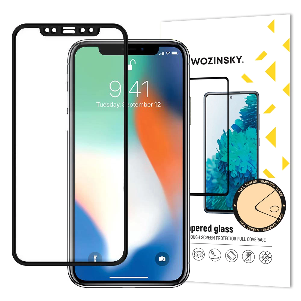 Itin Tvirtas Viso Ekrano Grūdintas Stiklas, Skirtas apple Iphone 11 Pro Max / xs Max, Juodas Itin Tvirtas Viso Ekrano Grūdintas Stiklas, Skirtas apple Iphone 11 Pro Max / xs Max, Juodas