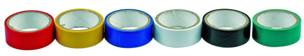 Izoliacinių įvairiaspalvių juostų rinkinys 6 vnt: 19mm х 0,13mm х 3m  (75060)