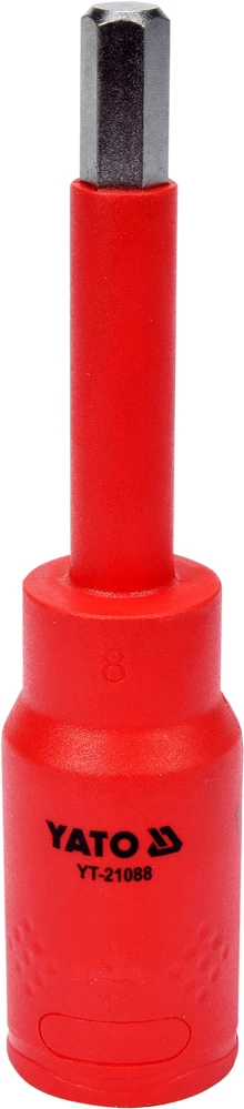 Izoliuotas antgalis elektrikui H8x120mm, 1/2 VDE (YT-21088)