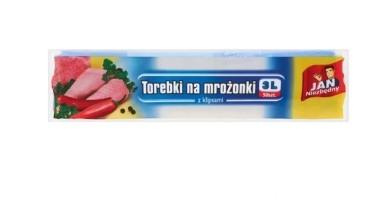 Jan Niezbędny, Maišeliai šaldytam Maistui Su 3 L Spaustukais, 50 Vnt.