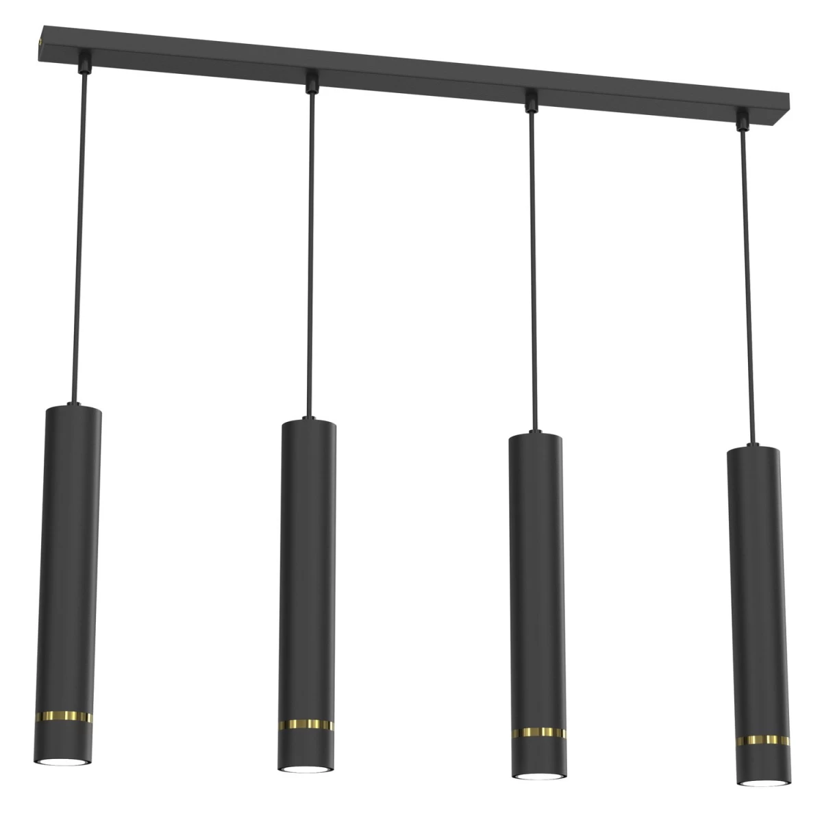 Jokeys 4 Taškų Juodos Ir Auksinės Spalvos Pakabinamas šviestuvas.