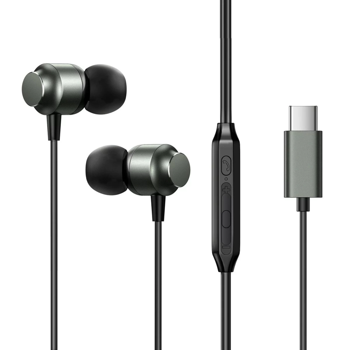 joyroom Usb-c Ausinės į Ausis Jr-ec06 - Pilkos Spalvos