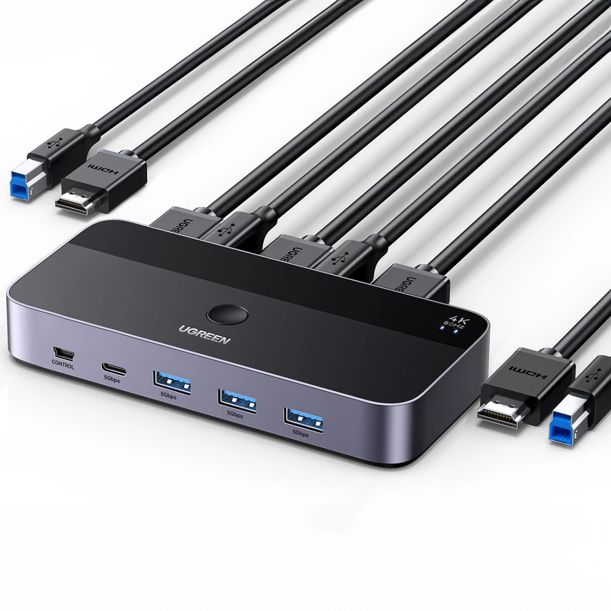 Jungiklis 2 Viename Hdmi / Usb-a / Usb-b / Usb-c / Microusb Juodas Jungiklis 2 Viename Hdmi / Usb-a / Usb-b / Usb-c / Microusb Juodas