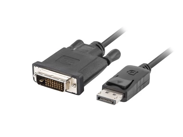 Kabel DisplayPort v1.2  DVI-D(24+1) 1.8M czarny