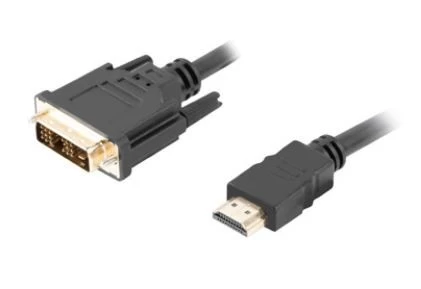 Kabel HDMI(M)-DVI-D(M)  1.8M czarny
