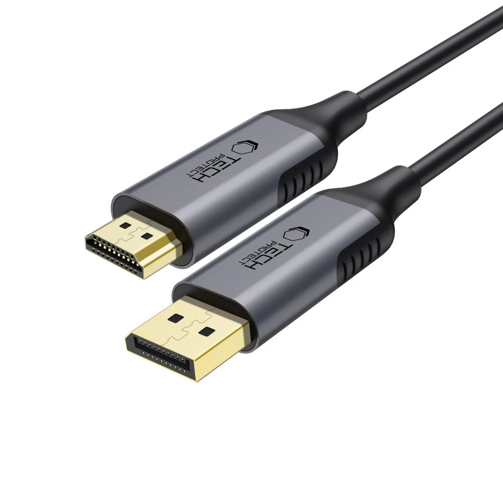 Kabelio Displayport - Hdmi Ultraboost 2.0 4k 60hz 2 M - Juodas
