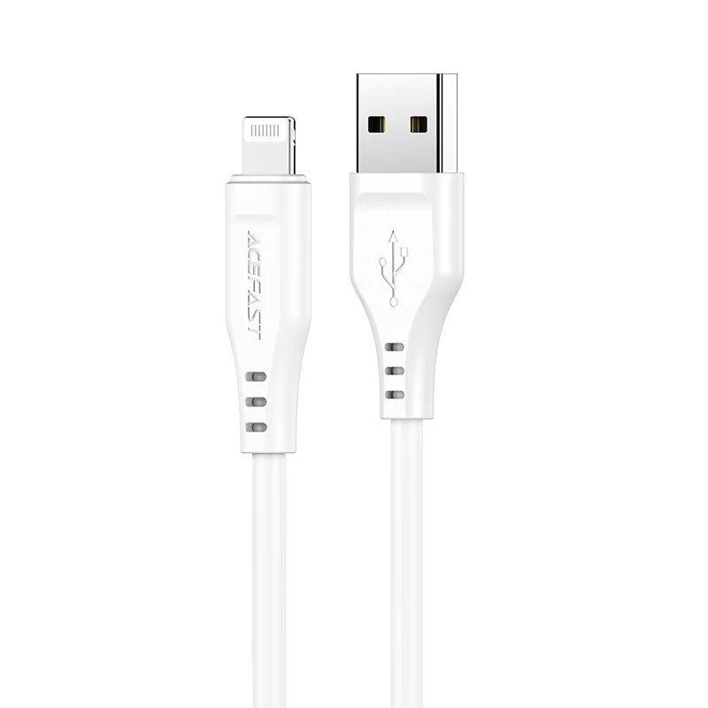 Kabelis Iphone Mfi Usb - Lightning 2.4a 1.2m Baltas