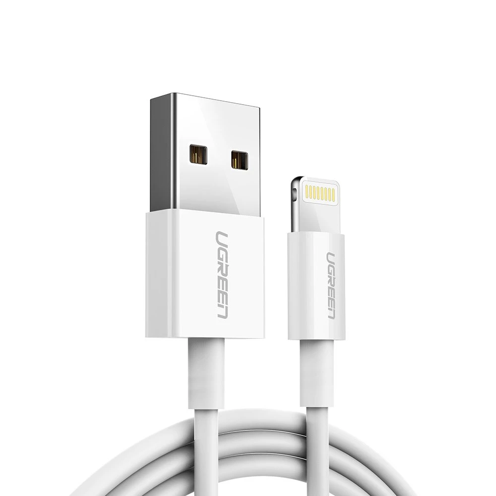 Kabelis Iphone Usb - Lightning Mfi 2m 2.4a Baltas