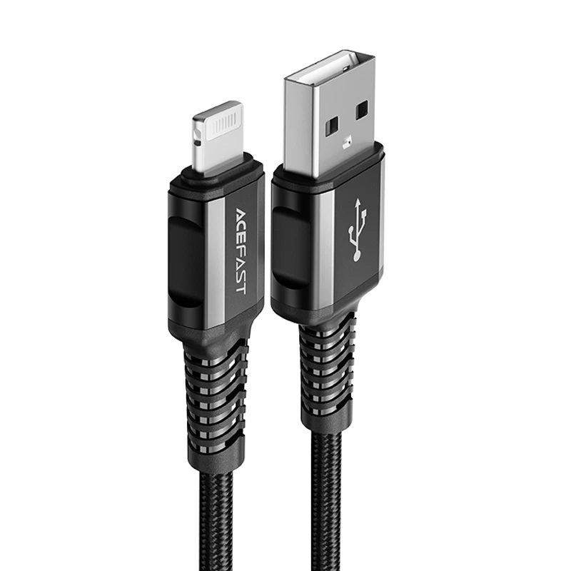 Kabelis Mfi - Iphone Usb - Lightning 2.4a 1,2 M Juodas