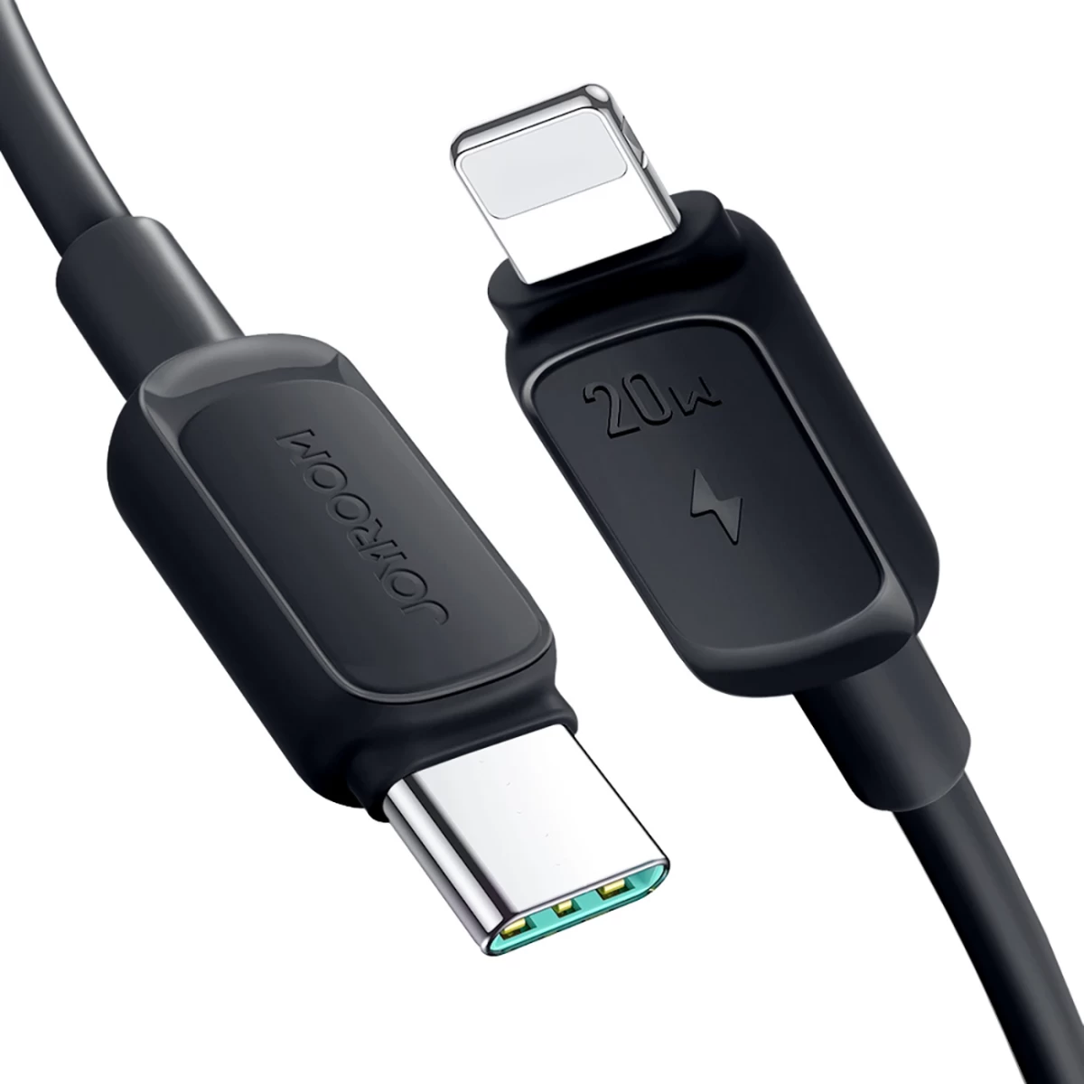 Kabelis multi-color Series A14 Usb-c - iphone Lightning 20w 1,2 M - Juodas