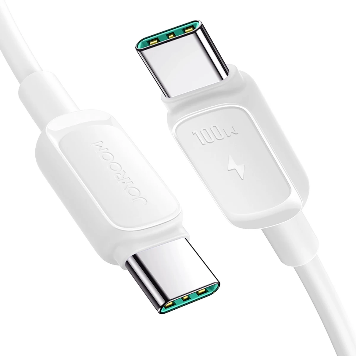 Kabelis Multi-color Series A14 Usb-c - Usb-c 100w 1,2 M - Baltas