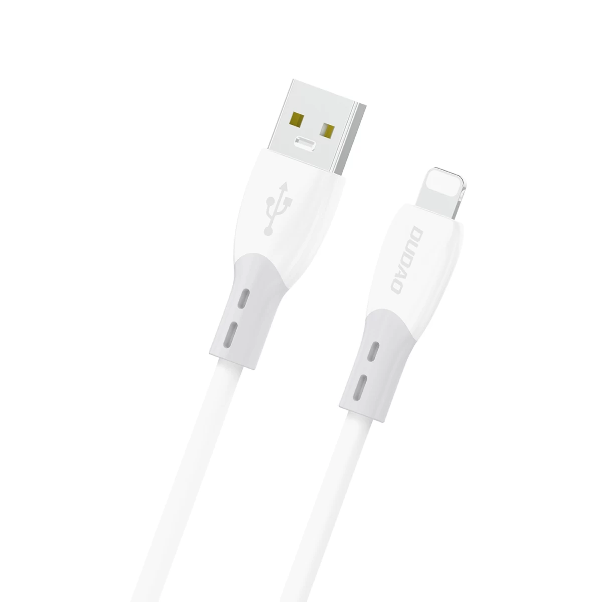 Kabelis Su Silikonine Apyranke Usb-a - iphone Lightning L25sl 30w 1 M - Baltas