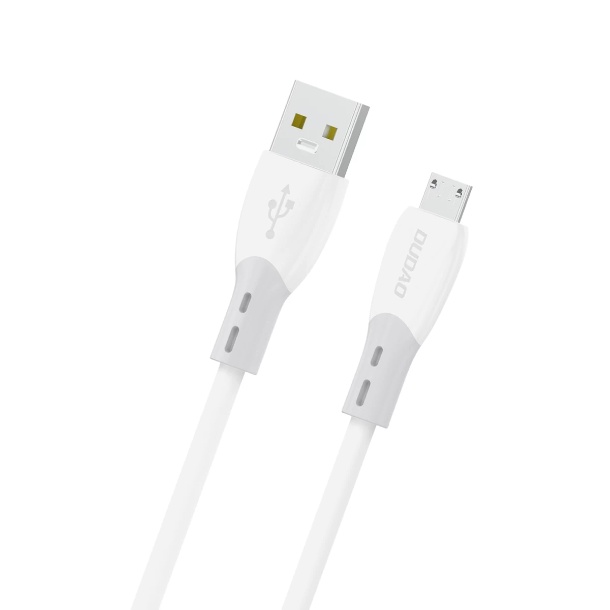Kabelis Su Silikonine Apyranke Usb-a - Micro Usb L25sm 3a 1 M - Baltas