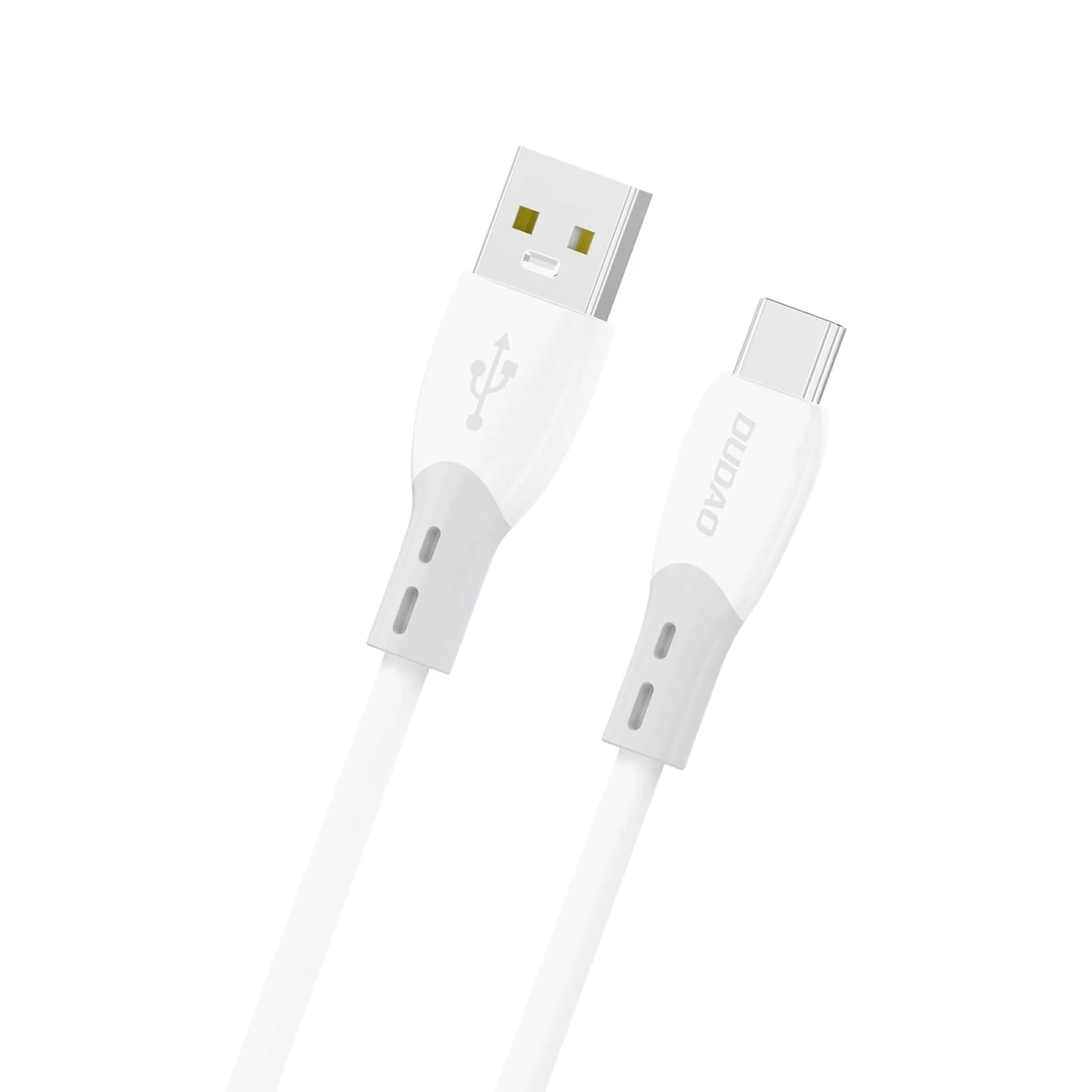 Kabelis Su Silikonine Apyranke Usb-a - Usb-c L25st 5a 1 M - Baltas