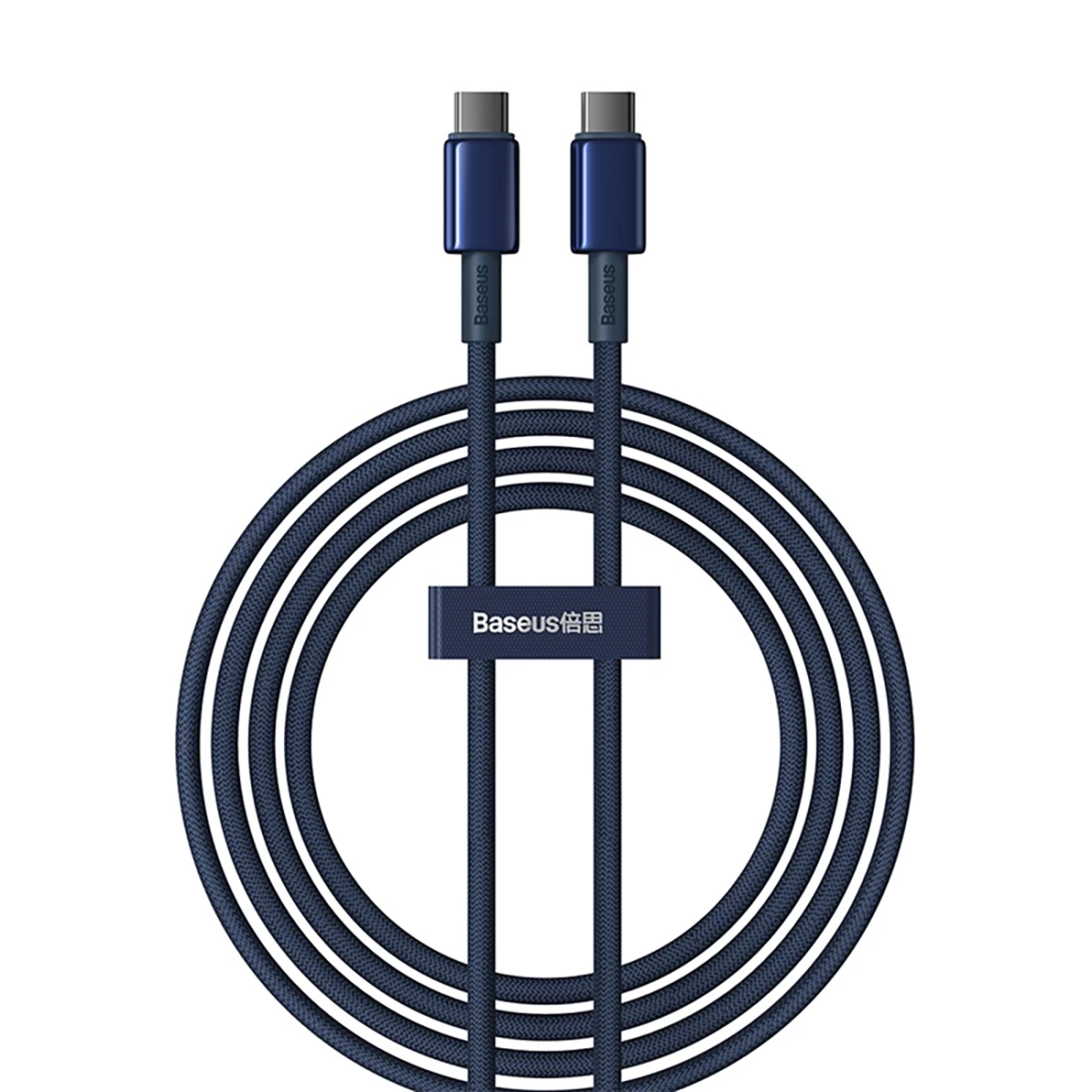 Kabelis Tungsten Gold Usb-c - Usb-c 100w 2 M - Tamsiai Mėlynas