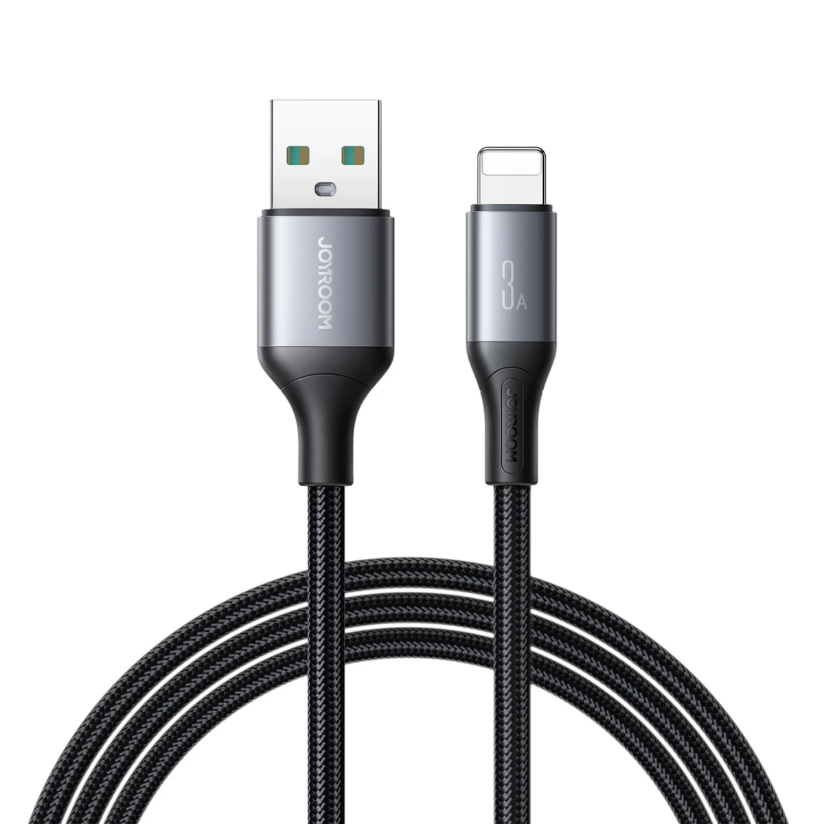 Kabelis Usb-a - iphone Lightning Flash Series 3a 1 M - Juodas