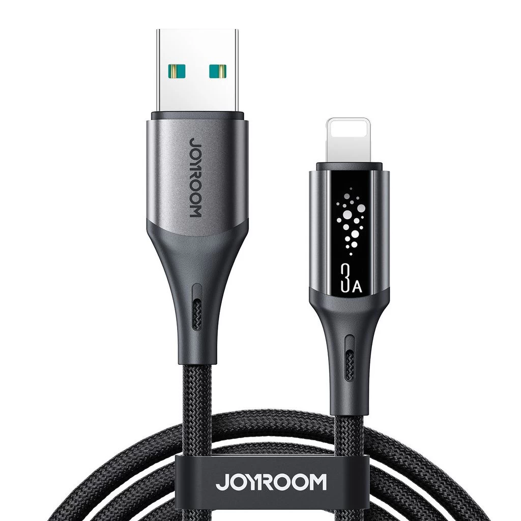 Kabelis Usb-a - Iphone Lightning S-a60 Startalk 3a 1,2 M - Juodas