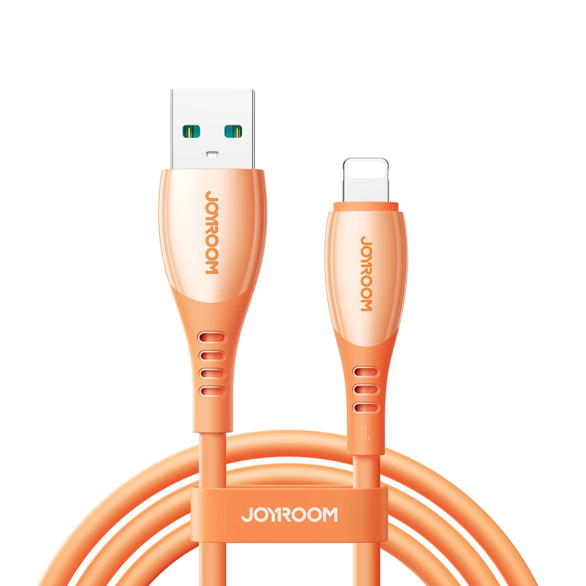 Kabelis Usb-a - iphone Lightning Vibrant Series 3a 1,2 M - Oranžinis