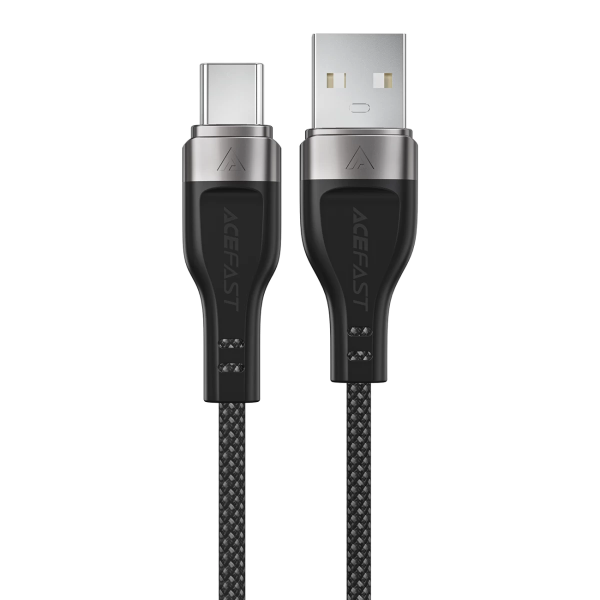 Kabelis Usb-a - Usb-c 3a Su Magnetiniu Organizatoriumi 1,2 M - Juodas
