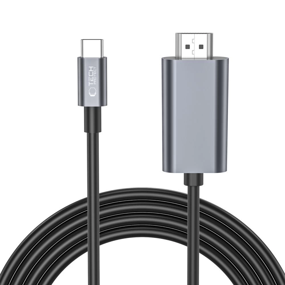Kabelis Usb-c - Hdmi 4k 60hz 2 M - Juodas