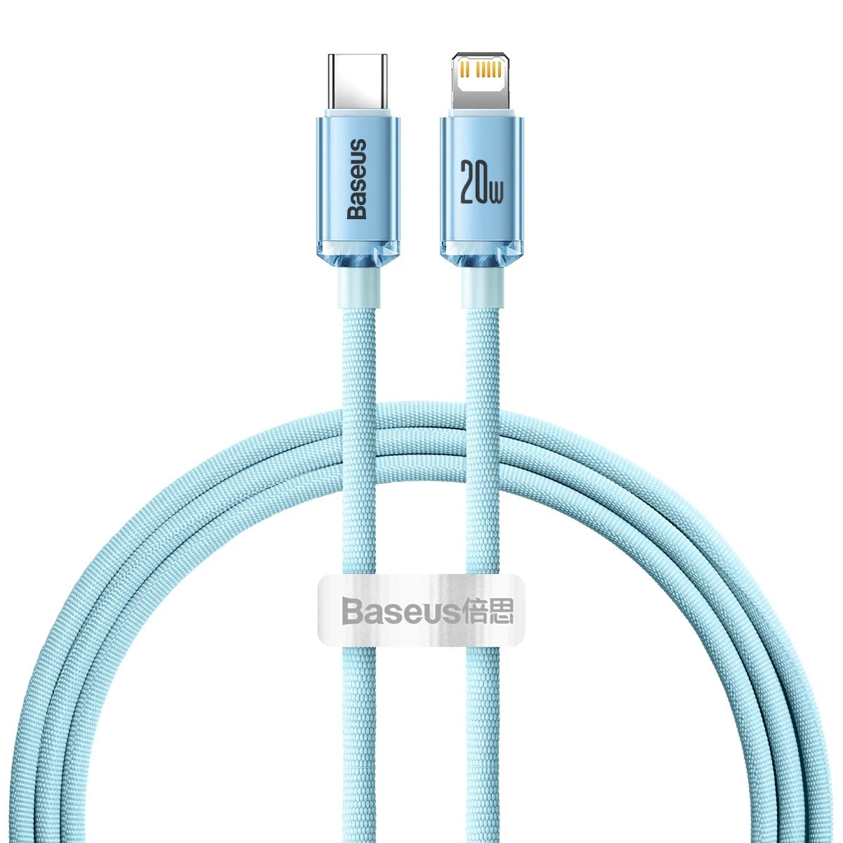 Kabelis Usb-c Iphone Lightning Greitasis įkrovimas 20w 1,2 M Mėlynas