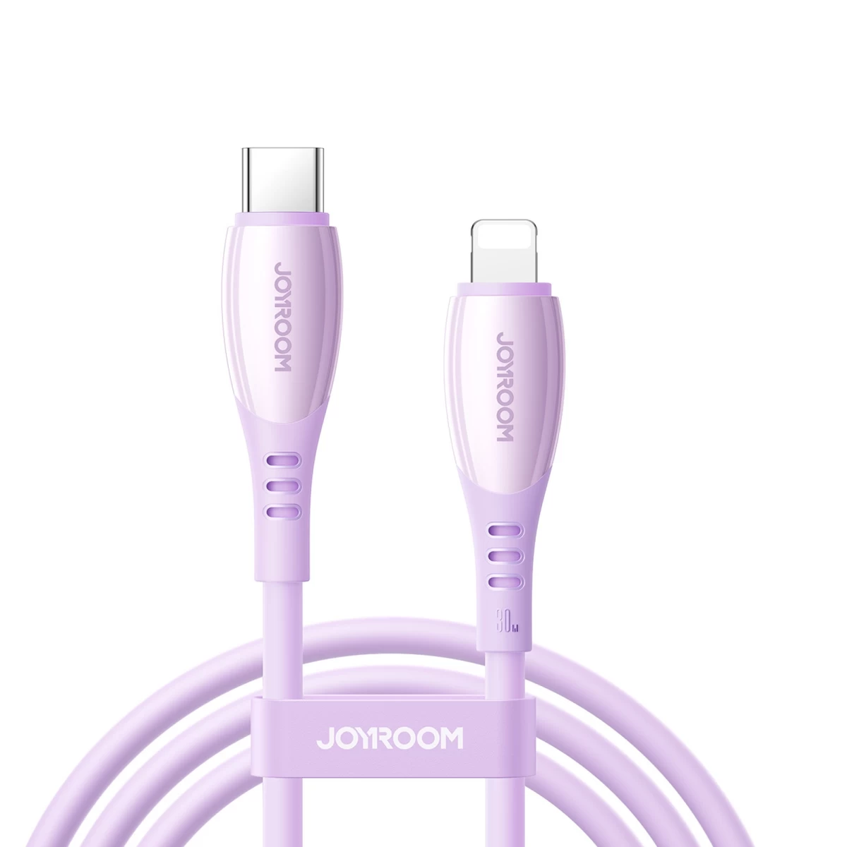 Kabelis Usb-c - iphone Lightning Vibrant Series 30w 1,2 M - Violetinės Spalvos