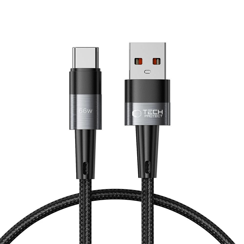 Kabelis Usb-c - Usb-a 66w 6a 0,25 M - Pilkas
