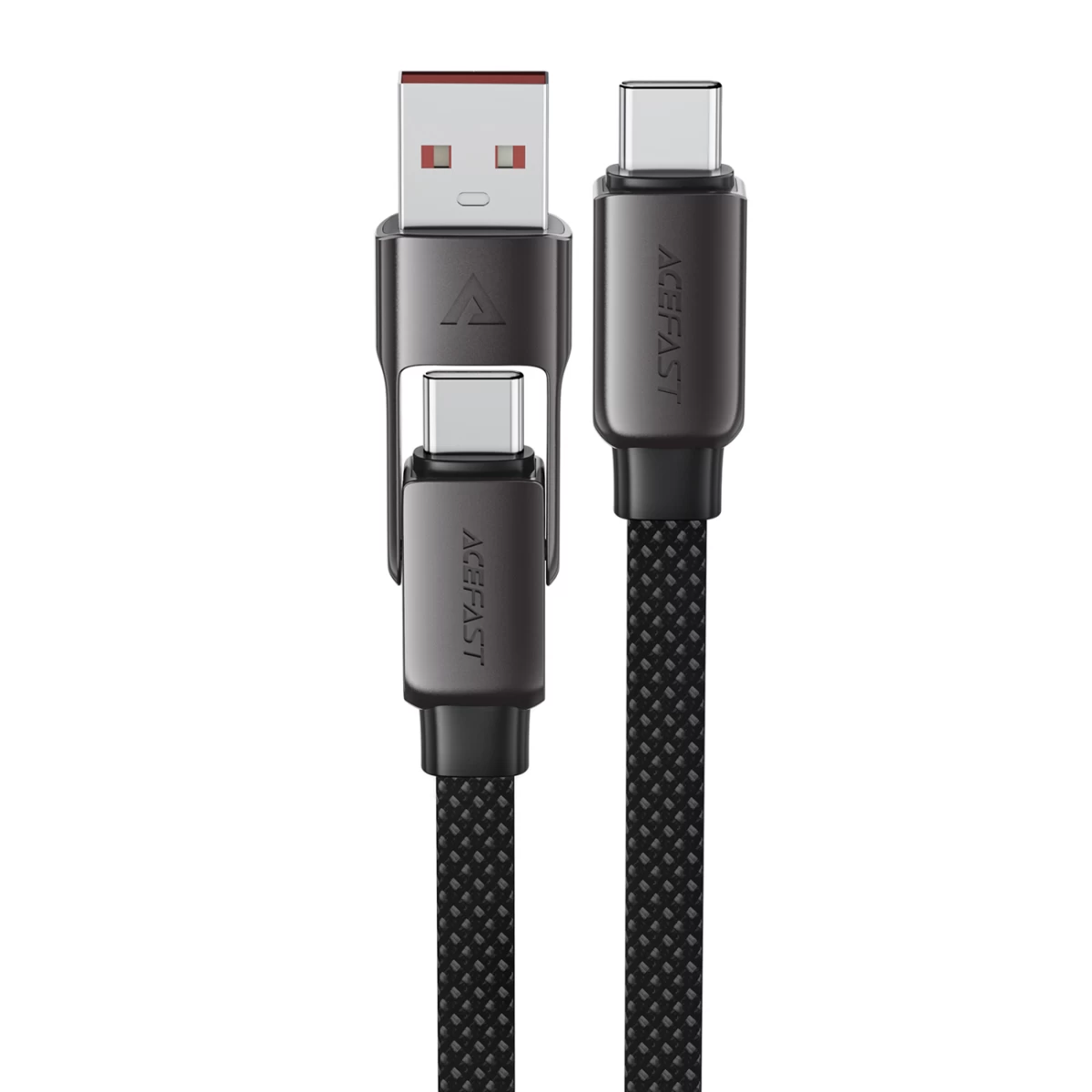 Kabelis Usb-c - Usb-a / Usb-c 480mb/s 3a 0,2 M - Juodas