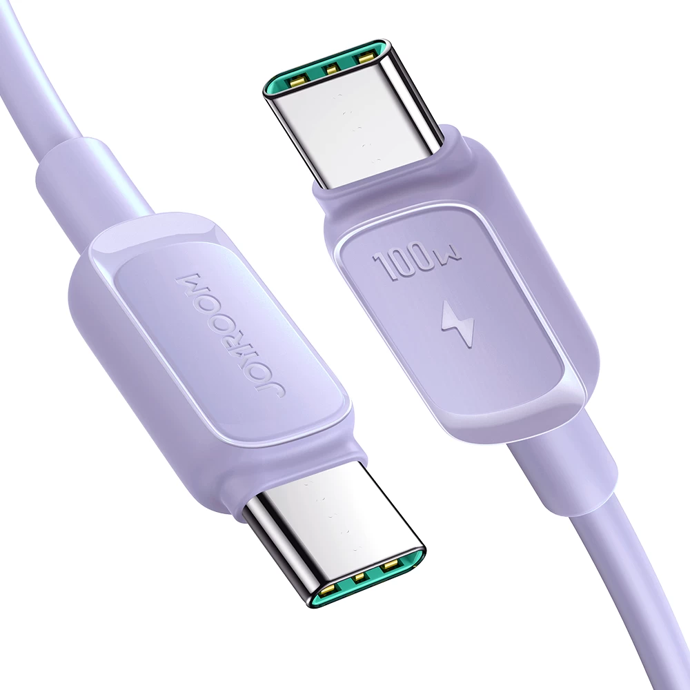 Kabelis Usb-c - Usb-c 100w 1,2 M Violetinės Spalvos