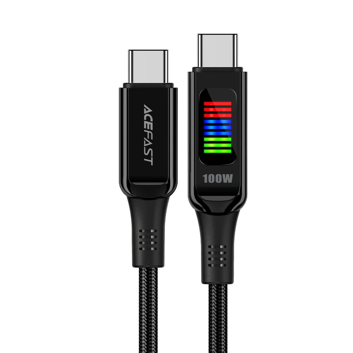 Kabelis Usb-c - Usb-c 100w Su Ekranu 1,2 M Juodas