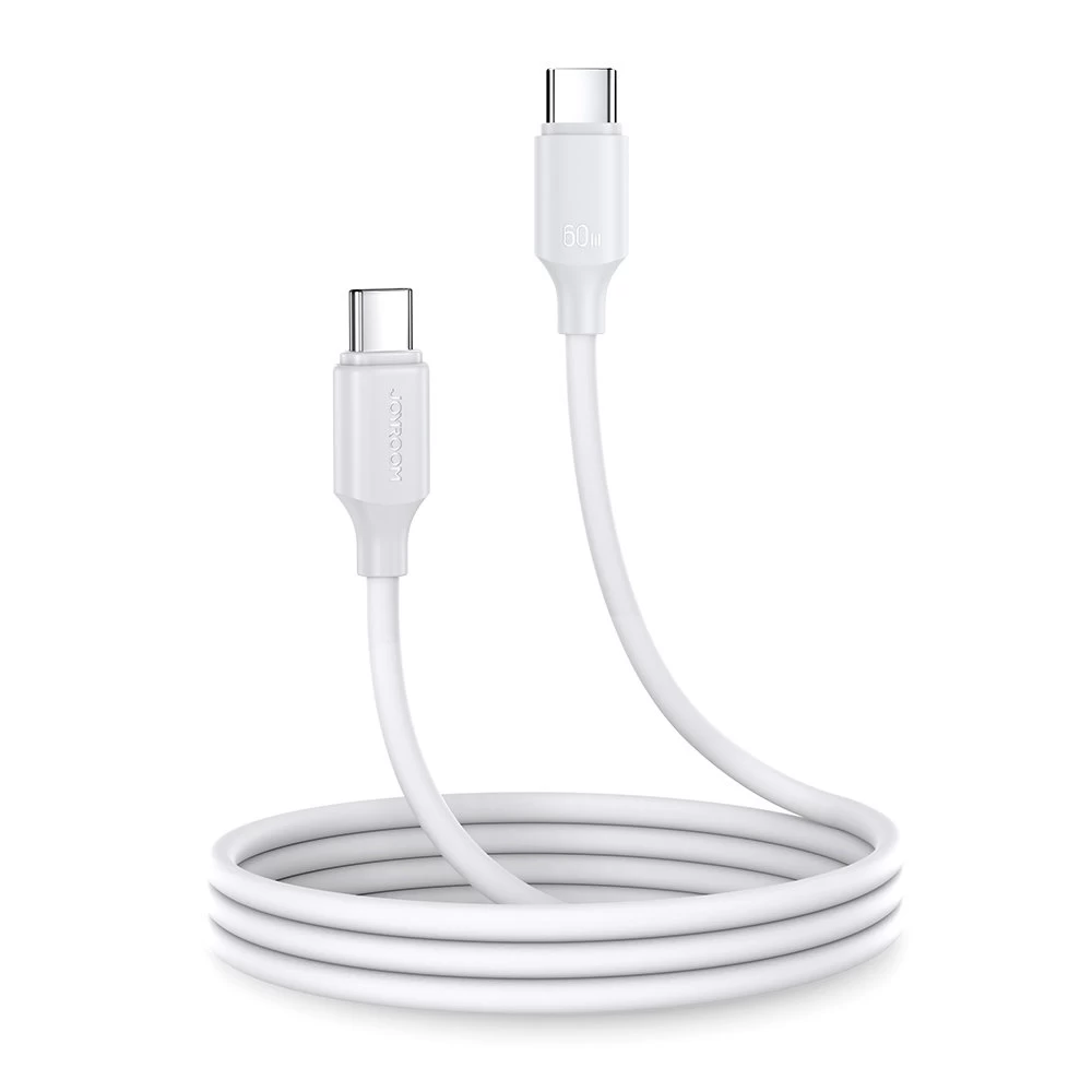Kabelis Usb-c - Usb-c 480mb/s 60w 1m Baltas