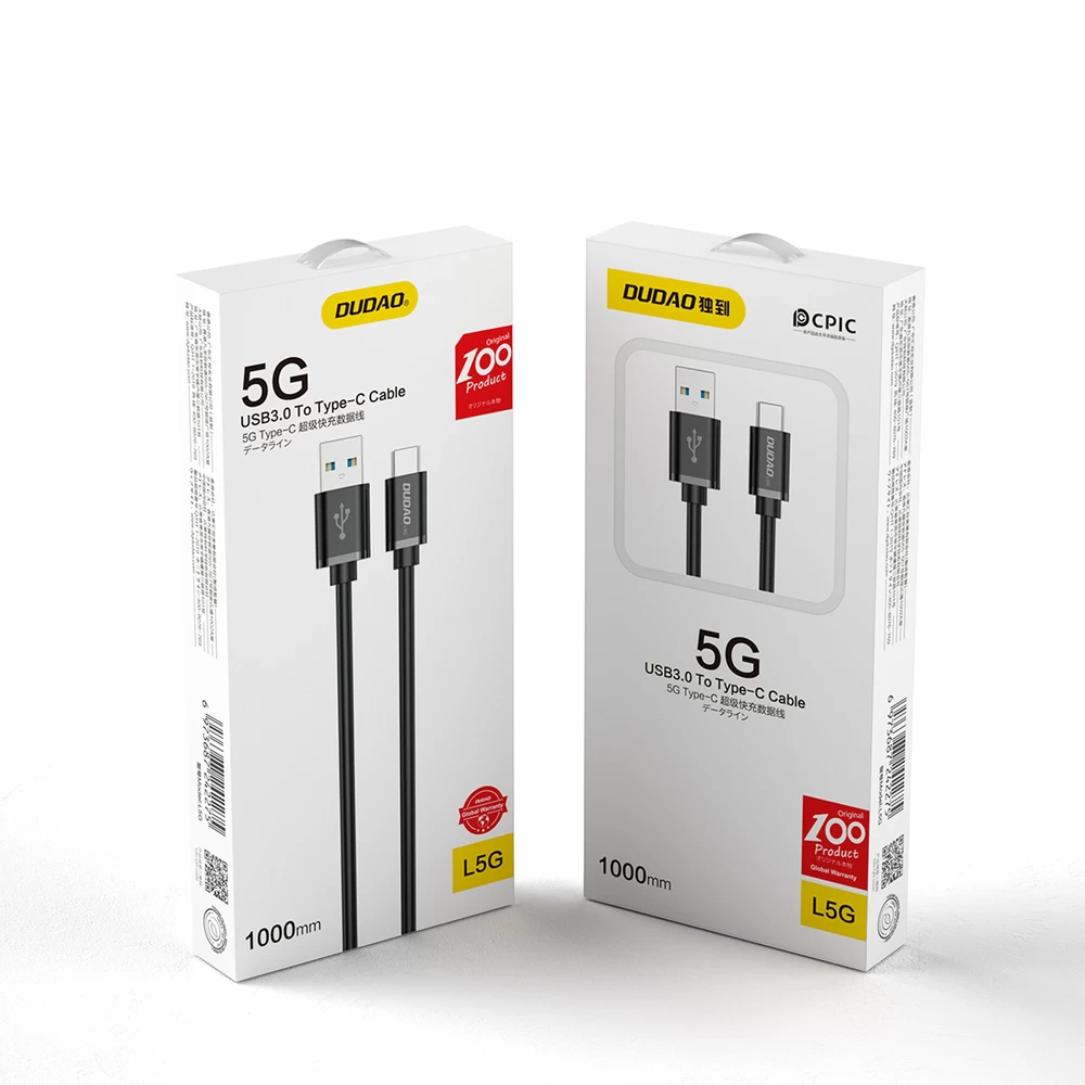 Kabelis Usb - Usb Type C Super Fast Charge 1 M Juodas
