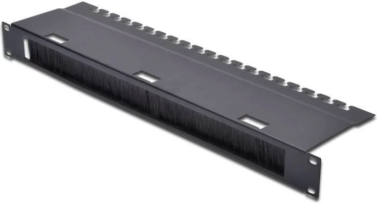 Kabelių įvesties Skydas Su šepetėliu 1u S/480 G/120 Juodas (ral 9005)