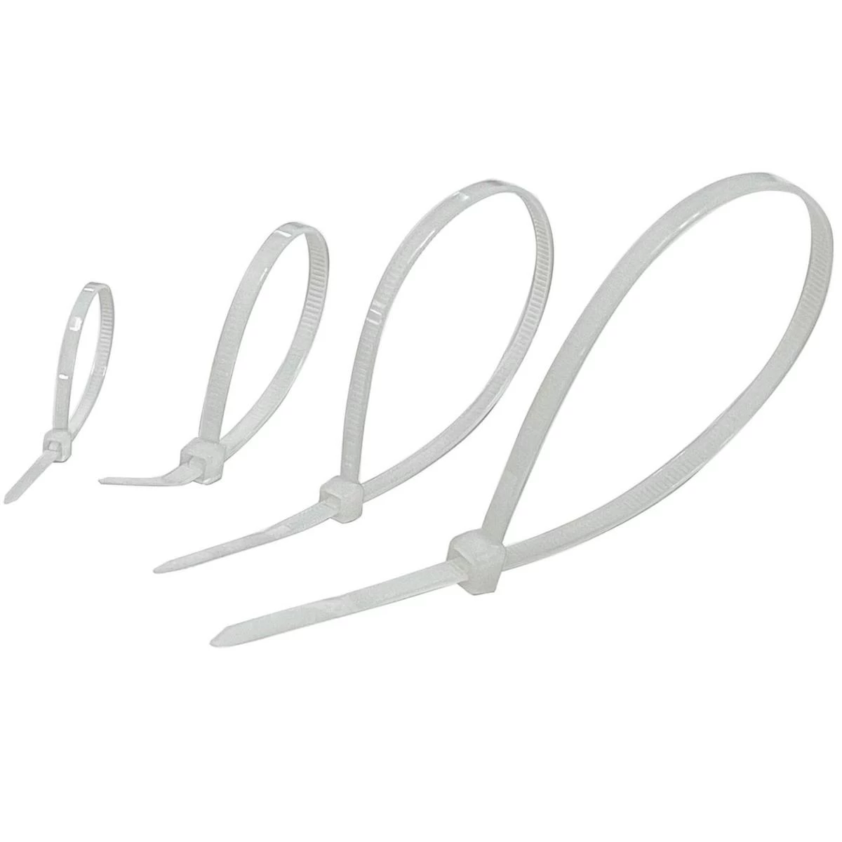 Kabelių Raiščiai Rapsai 200 Vnt. 4 Dydžių Balkšva+decker