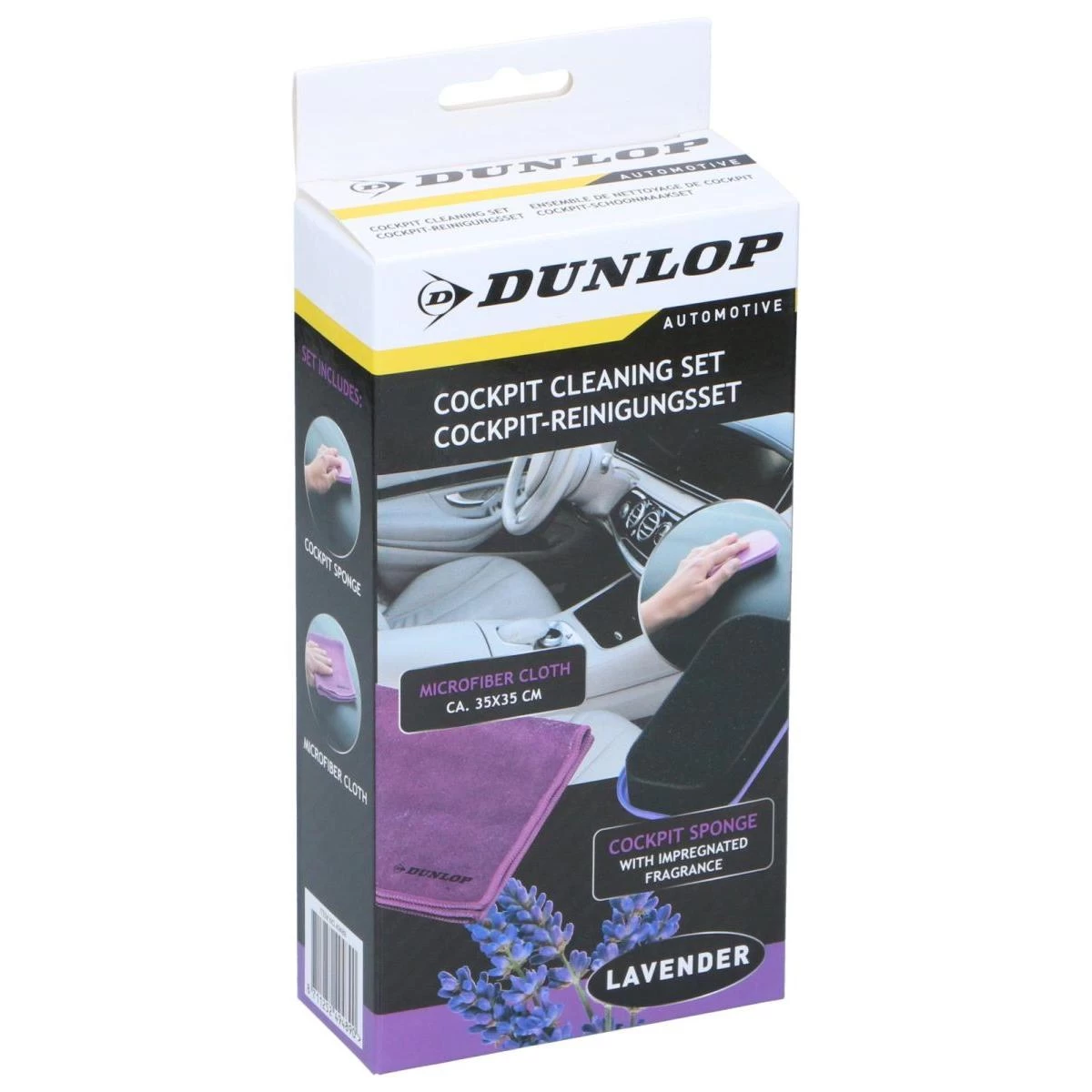 Kabinos Valymo Rinkinys 2 Dalių Dunlop Levandų Spalvos