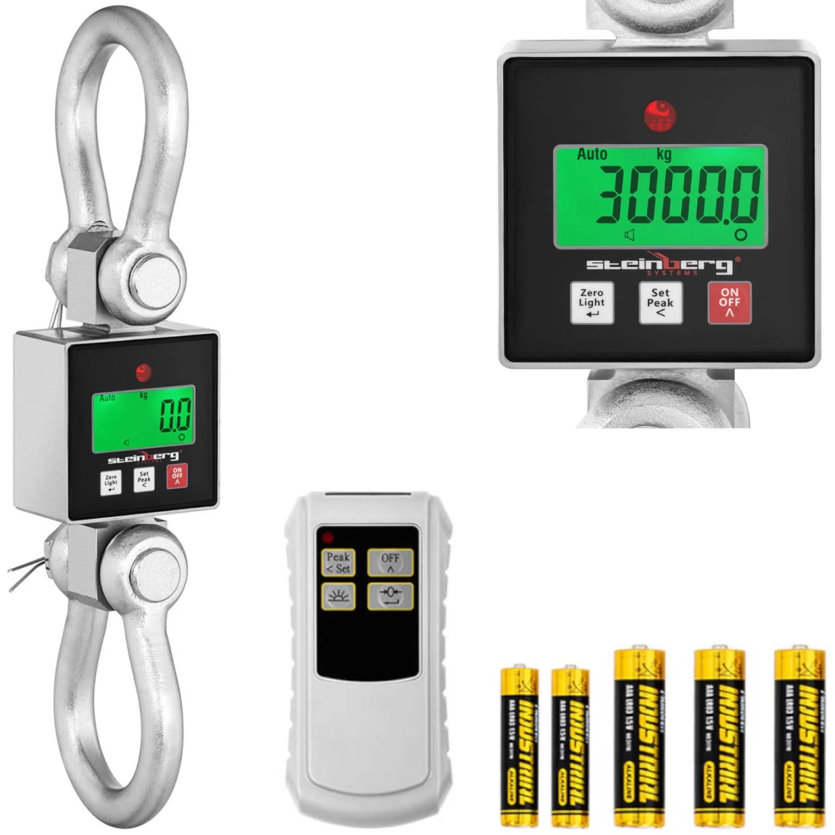 Kablinės Sandėlio Svarstyklės Su Lcd Nuotolinio Valdymo Pulteliu Iki 3000 Kg Kablinės Sandėlio Svarstyklės Su Lcd Nuotolinio Valdymo Pulteliu Iki 3000 Kg