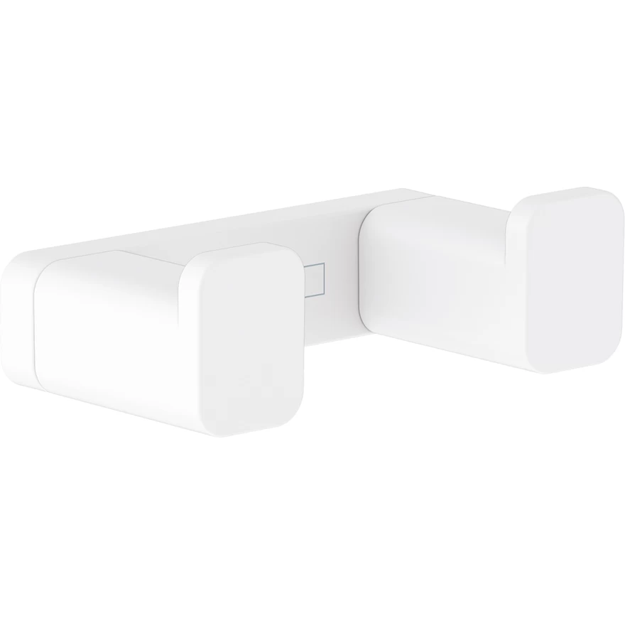 Kabliukas dvigubas Hansgrohe AddStoris, matinis baltas 41755700